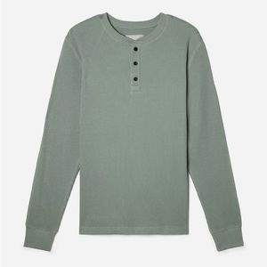 Everlane Men’s Waffle Long-Sleeve Henley Tee